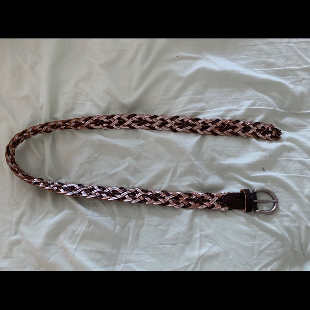 American Eagle Braided Leather Belt